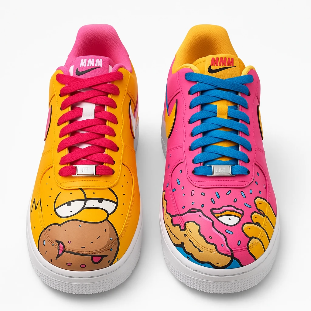 کفش ایرفورس 1 کاستوم طرح Simpson سیمپسون