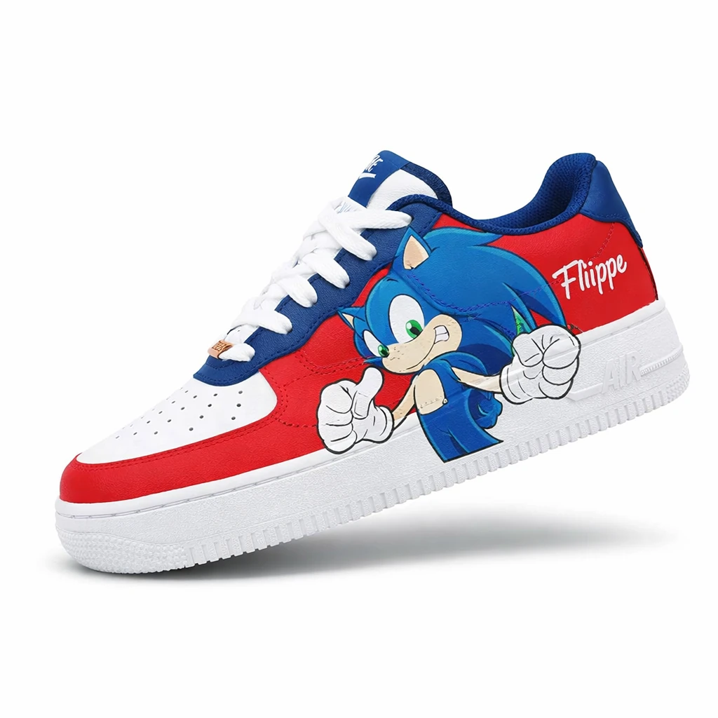 کفش ایرفورس 1 کاستوم طرح Sonic سونیک