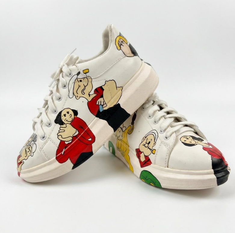 کفش ایرفورس 1 کاستوم طرح Popeye ملوان زبل